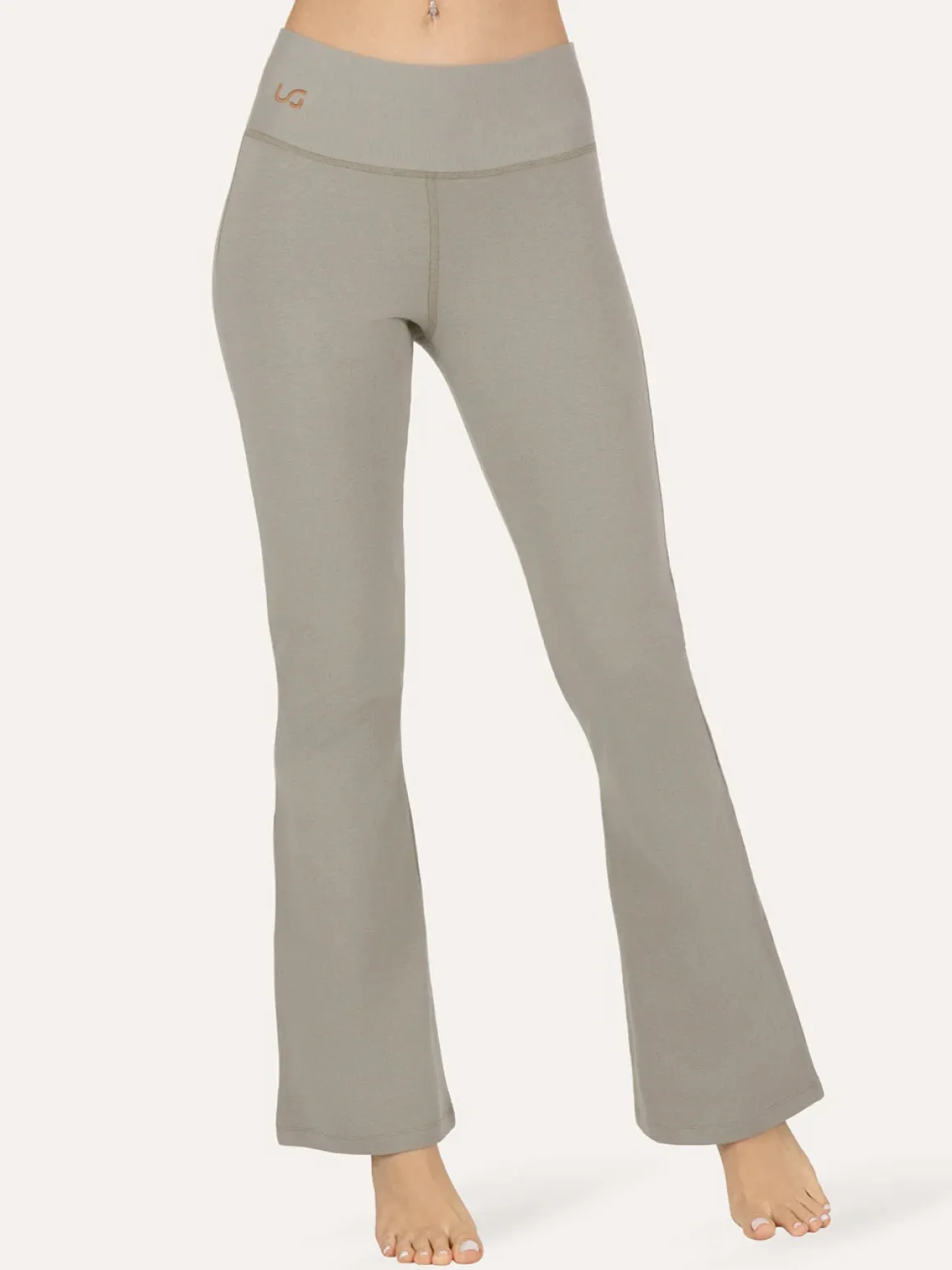 Anandafied Flared Yoga Pants - Smoky Quartz