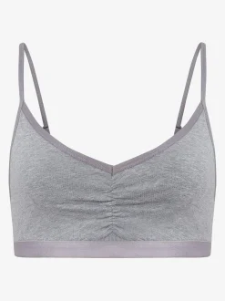 Anastasia Organic Cotton Bra - Marl Grey