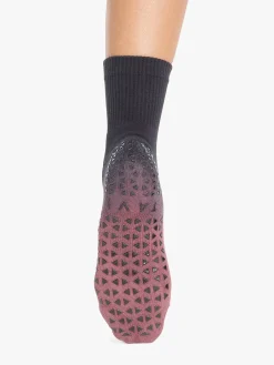 Aria Grip Socks - Wine Ombre