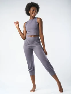 Aspire Cropped Harem Pants - Ash Grey