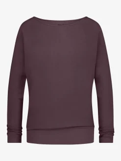 Budhi Long Sleeve Yoga Top - Berry