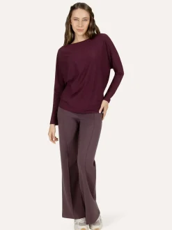 Budhi Long Sleeve Yoga Top - Fig