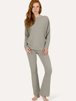 Budhi Long Sleeve Yoga Top - Smoky Quartz
