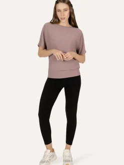 Budhi Short Sleeve Yoga Top - Fireclay