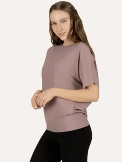 Budhi Short Sleeve Yoga Top - Fireclay