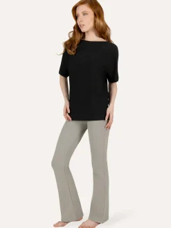 Budhi Short Sleeve Yoga Top - Onyx Black
