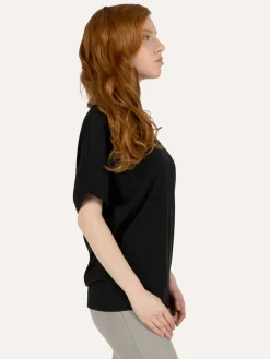 Budhi Short Sleeve Yoga Top - Onyx Black