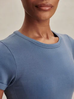 Casper Seamless Tee - Bijou Blue