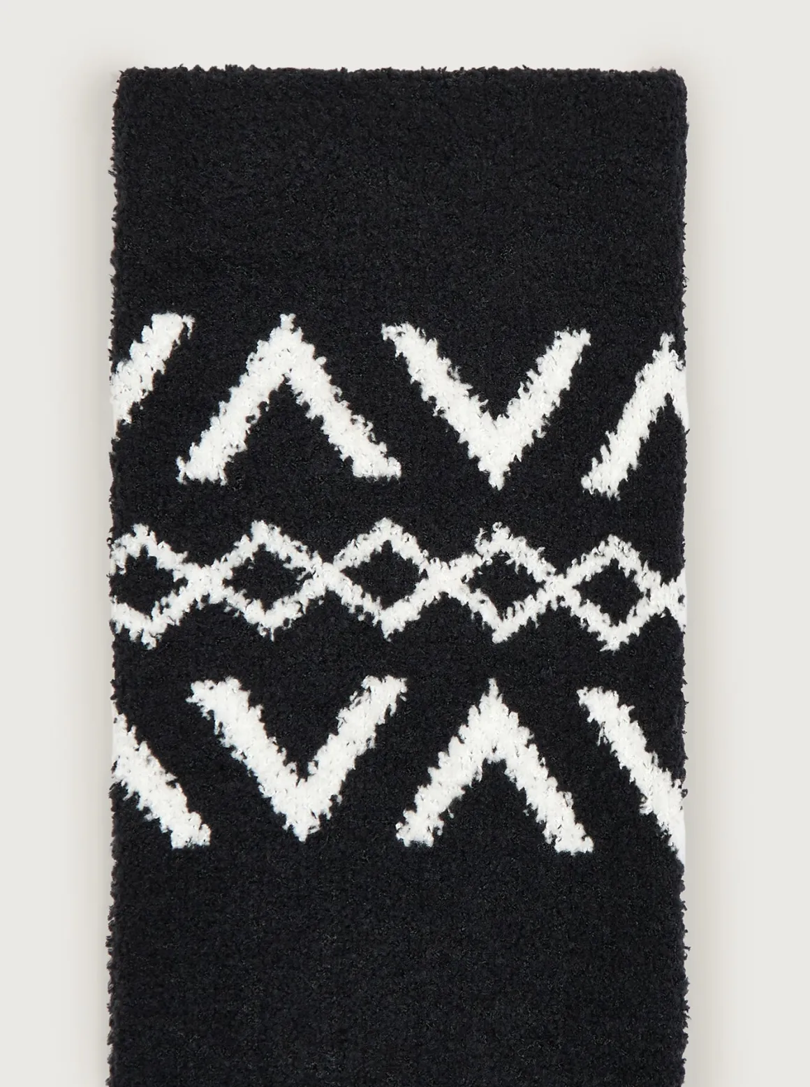 Chadwick Fairisle Sock - Black/Egret