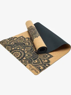 Cork Mat 3.5mm - Mandala Black