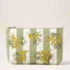 Cotton Everyday Pouch - Mimosa Stripe Green