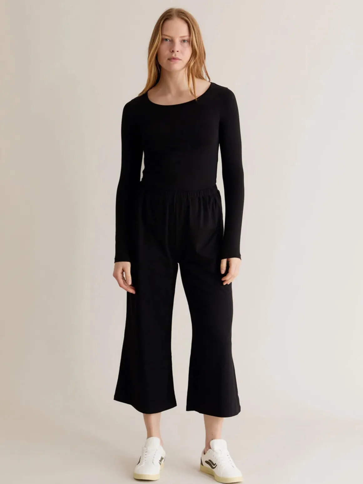 Darcey Long Sleeved Top - Black