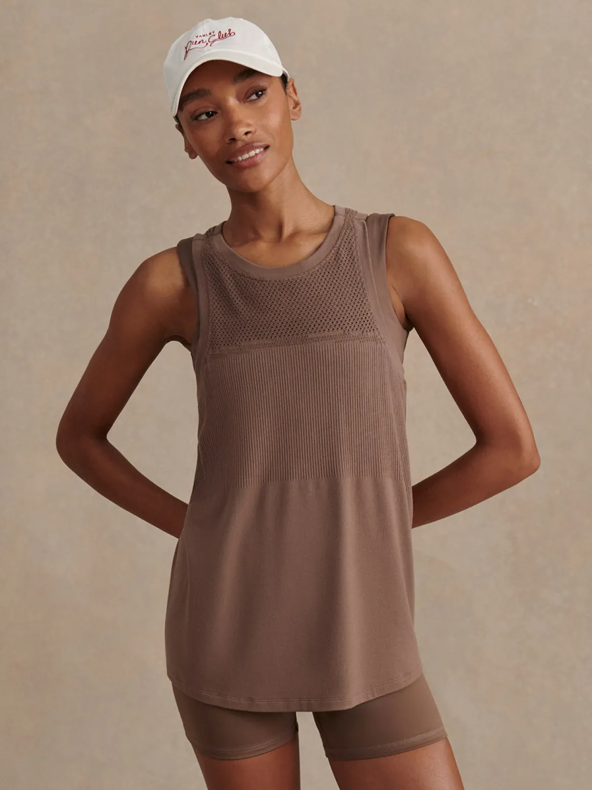Dayna Seamless Tank - Coffee Quartz