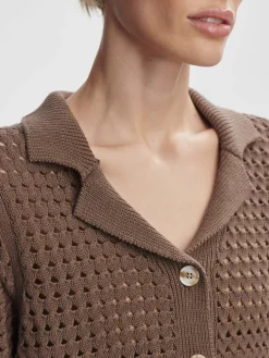 Ellie Knit Shirt - Chocolate Chip