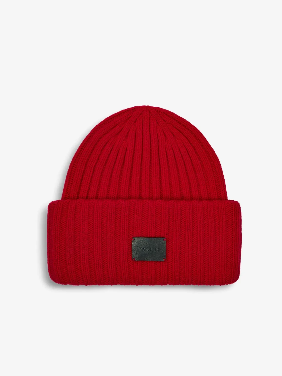 Elva Chunky Rib Beanie - Red Dahlia