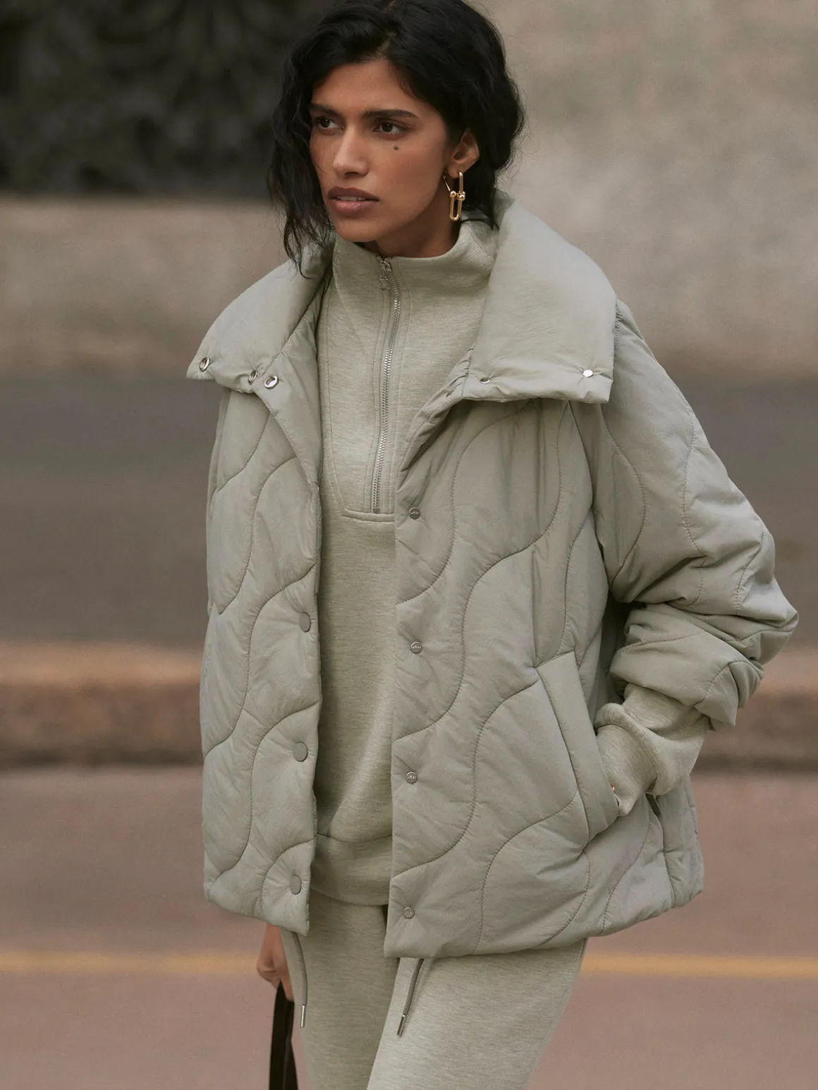Fabia Quilted Jacket - Shadow