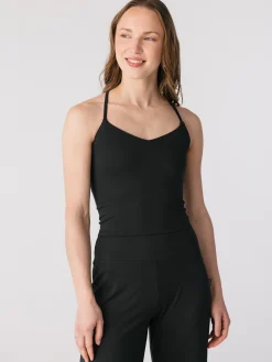 Float Ballet V-Neck Tank - Black