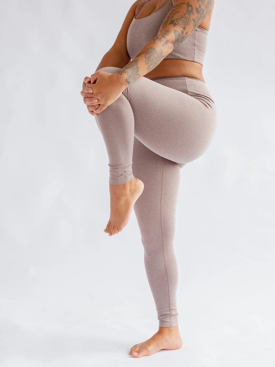 Float High Rise Leggings - Heather Cocoon