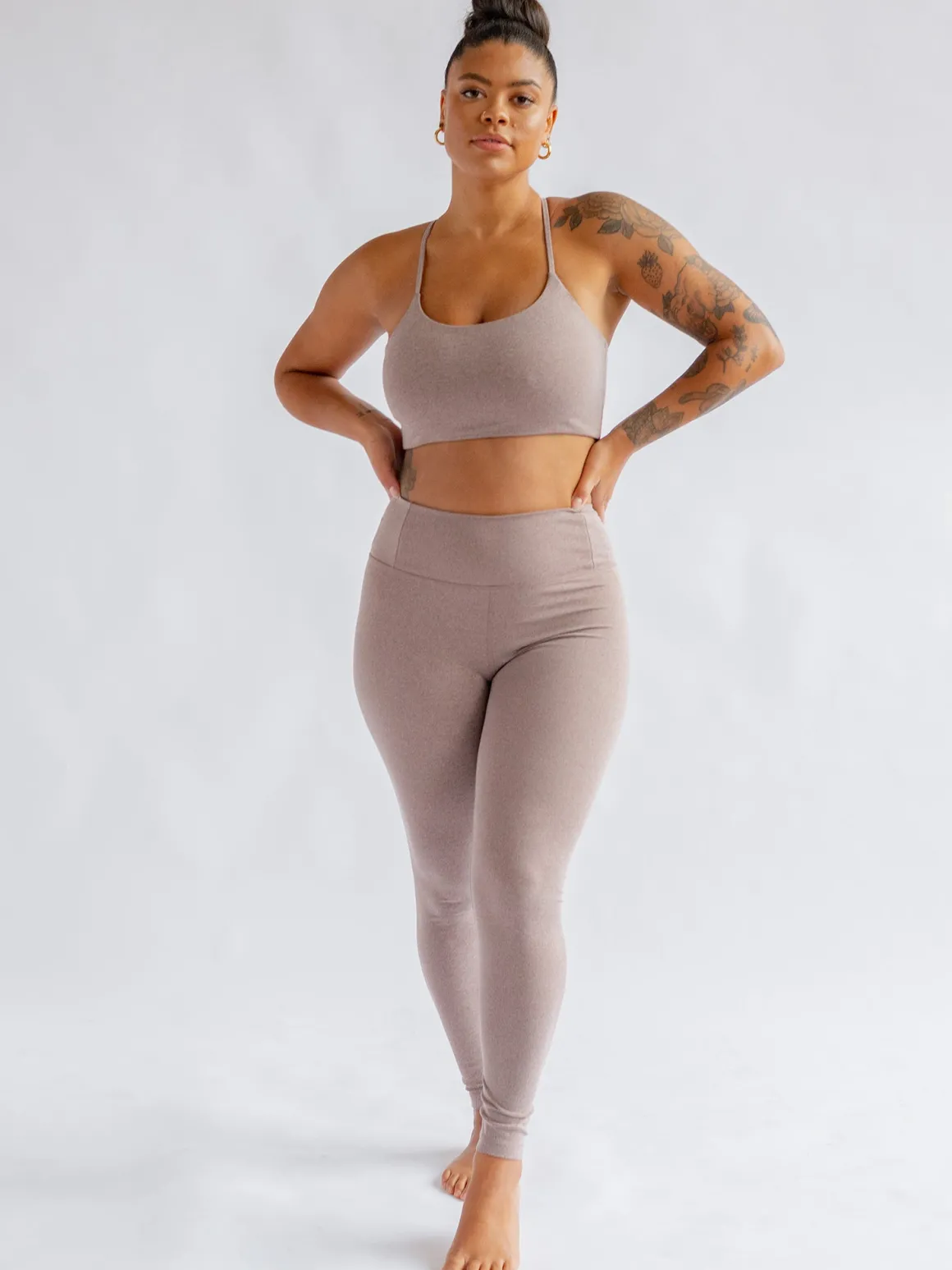 Float High Rise Leggings - Heather Cocoon