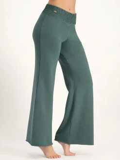 Flow Wide-Leg Yoga Pants - Forest