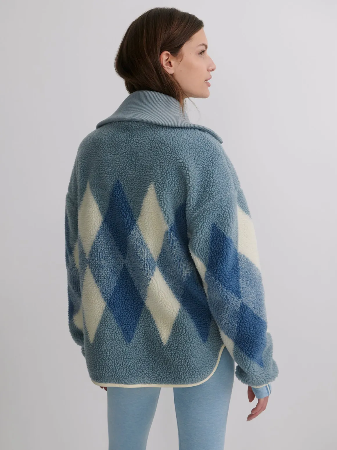 Franca Sherpa Jacket - Ashley Blue