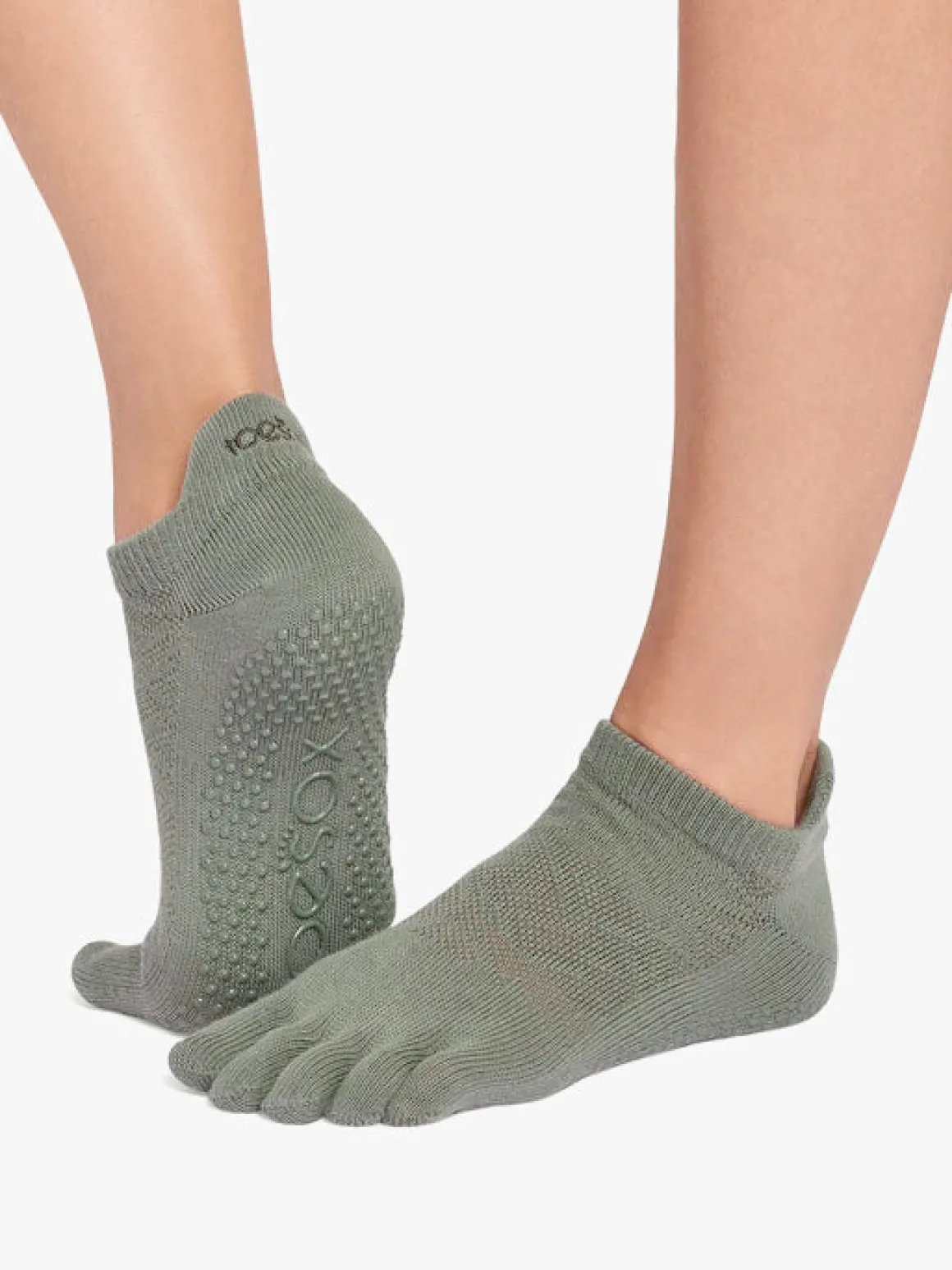 Full Toe Low Rise Grip Socks - Ivy Field