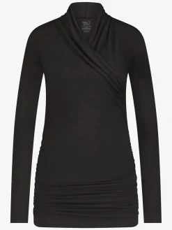 Good Karma Long Sleeve Yoga Top - Onyx Black