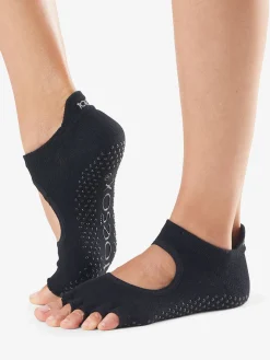 Half Toe Bellarina Grip Socks - Black