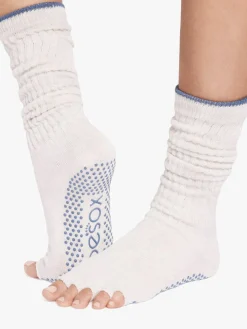 Half Toe Slouch Grip Socks - Ash
