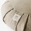 Hemp Buckwheat Zafu Meditation Cushion - Natural