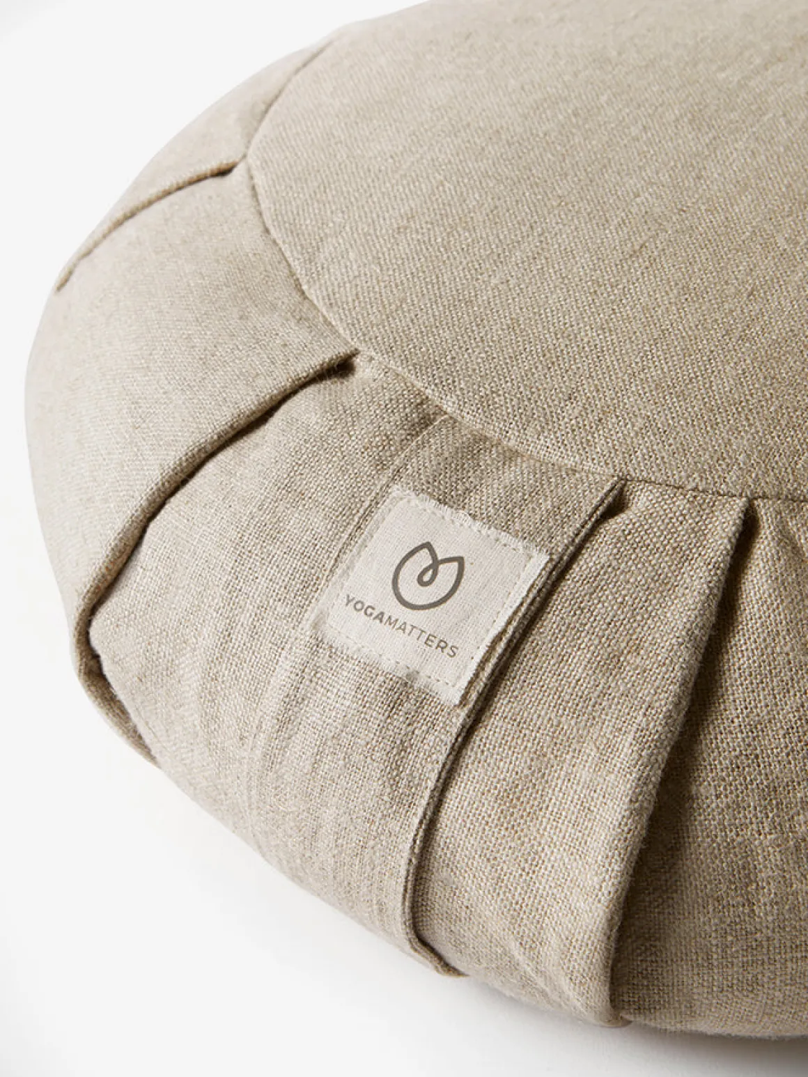 Hemp Buckwheat Zafu Meditation Cushion - Natural