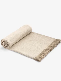 Hemp & Organic Cotton Yoga Blanket - Natural