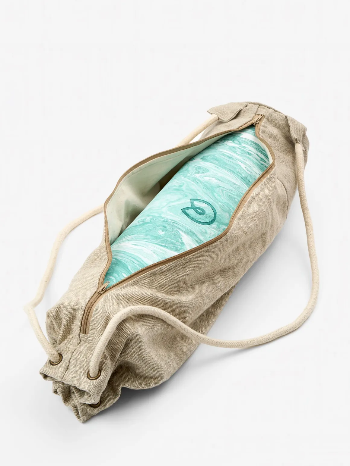 Hemp & Organic Cotton Yoga Mat Bag - Natural
