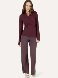 Ishtar Long Sleeve Yoga Top - Fig