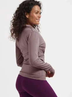 Ishtar Long Sleeve Yoga Top - Fireclay