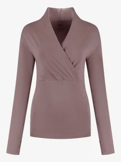 Ishtar Long Sleeve Yoga Top - Fireclay