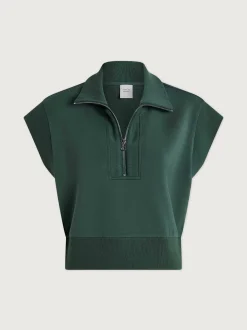 Kelly Half Zip Sweat - Cilantro