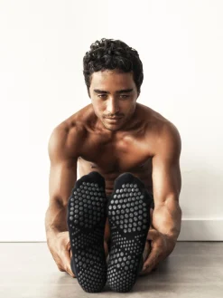 Low Rise Grip Socks - Black