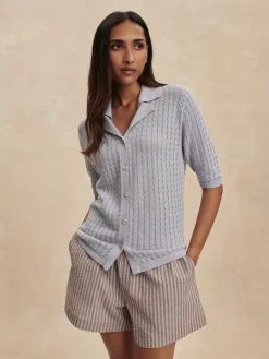 Madelene Knit Shirt - Pale Iris