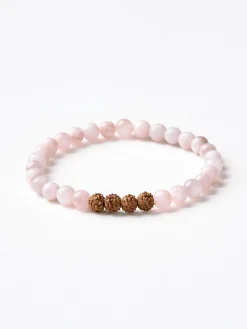 Mala Bead Bracelet - Rose Quartz