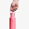 621ml (21oz) Standard Mouth Bottle with Flex Straw Cap - Popstar Pink