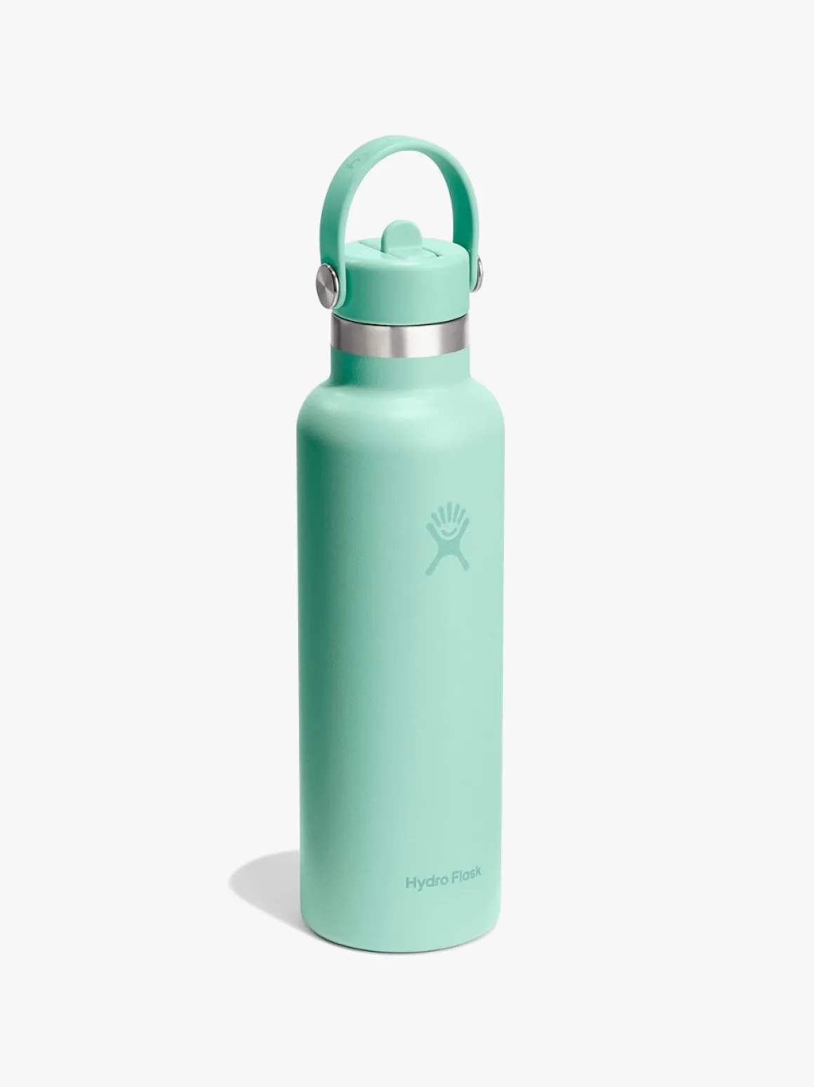 621ml (21oz) Standard Mouth Flex Straw Bottle - Mermaid Green