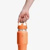 710ml (24oz) Wide Mouth Travel Bottle with Flex Straw Cap - Nectar Orange