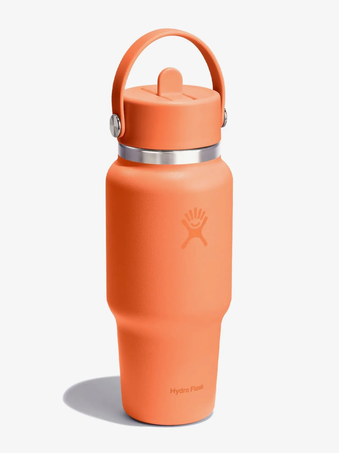 710ml (24oz) Wide Mouth Travel Bottle with Flex Straw Cap - Nectar Orange
