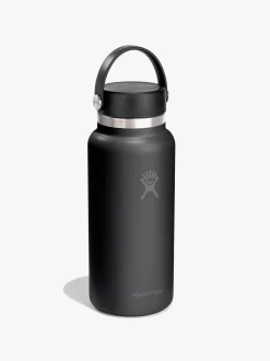 946ml (32oz) Wide Mouth with Flex Cap - Black