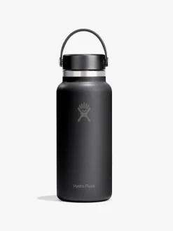 946ml (32oz) Wide Mouth with Flex Cap - Black