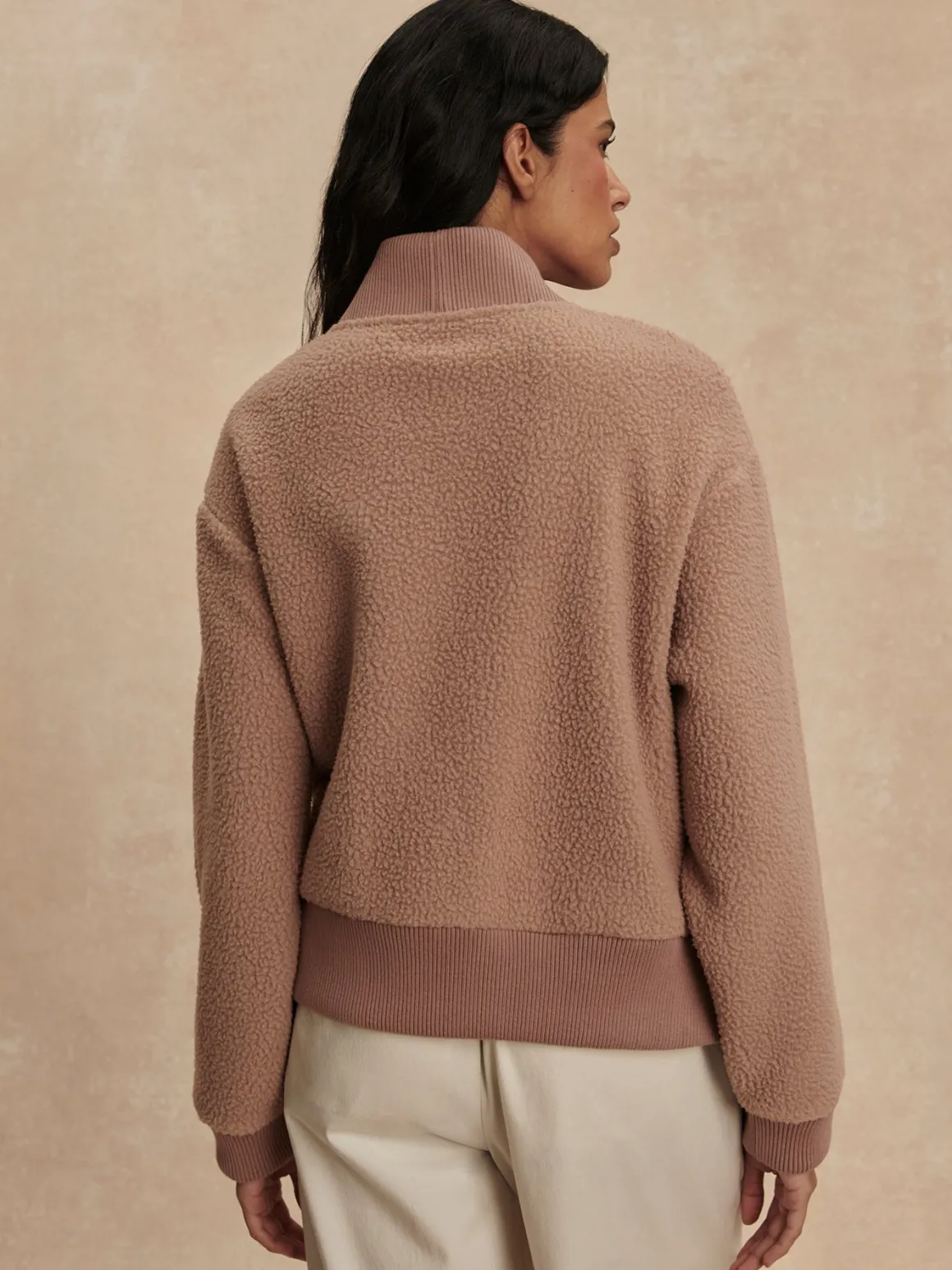 Mumford Half Zip Fleece - Ginger Snap
