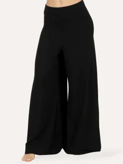 Nyx Wide Leg Yoga Pants - Onyx Black