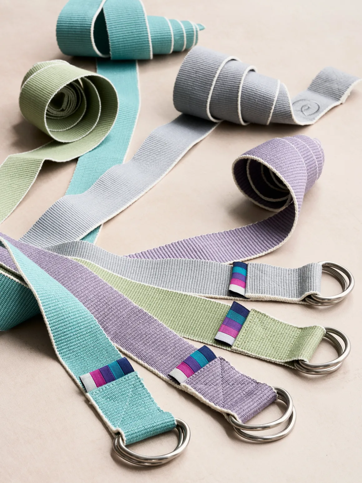 Organic Cotton Chambray D-ring Yoga Belt - Pack of 20