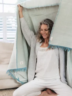 Organic Cotton Chambray Yoga Blanket - Box of 12